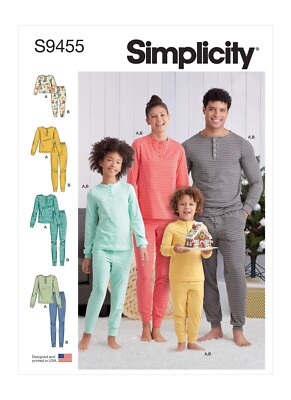 SIMPLICITY 9455 ERWACHSENE & KINDER STRICKHOSE OBERTEIL Schnittmuster Größen XS-L & XS-XL
