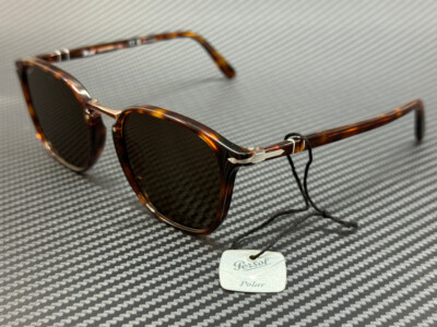 PERSOL PO3186S 24 57 Havana Brown Polarized 53 mm Men's