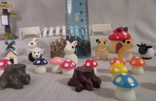 100pcs Miniature Ornament Kits for DIY Fairy Garden Dollhouse Decor 5 boxes NEW - Picture 4 of 13