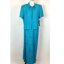 New Karin Stevens Maxi Dress Set Womens 12 Reg. $89.99  
