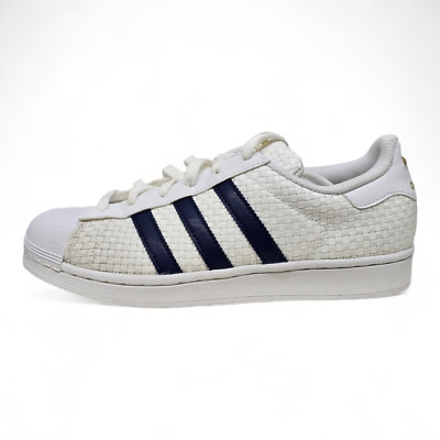 Adidas Superstar Flyknit White Navy Sneaker (BA8493)