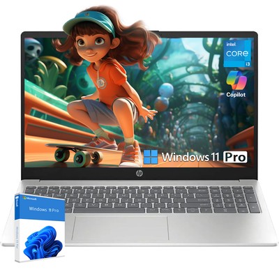 HP 2025 Touch Laptop 15.6'' HD core i3-1315U 64GB RAM-2TB SSD Silver Win 11 PRO