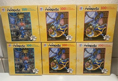 6 NOS Sealed 2003 Vintage NEOPETS Puzzles Neopets Blumaroo Blue Aisha Jerdana