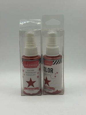 NEW Heidi Swapp Color Shine Spray PINK & PRIMROSE Discontinued LOT OF 2 Retired