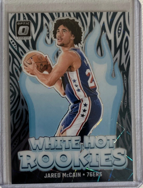 2024-2025 PANINI OPTIC JARED MCCAIN WHITE HOT ROOKIES WHITE VELOCITY /59