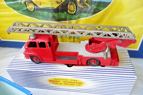VINTAGE DINKY SUPERTOYS 956 TURNTABLE FIRE ESCAPE + BOX/INSTRUCTIONS 1958-69.