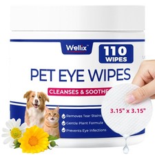 Dog  Cat Eye Wipes for Discharge and Crust - Pet Eye Wipes Tear Stain Remove