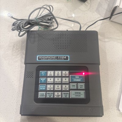 Sensaphone FGD-1104 Monitoring System in Box w/ Manual TESTED Power & Buttons