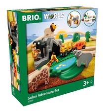 BRIO World Safari Adventure Set Wooden Rail Toy 33960
