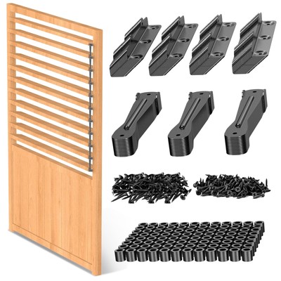 Louver Hardware Kit, Deck Sunblind System Brackets, DIY Fence Shutters, Perfe...
