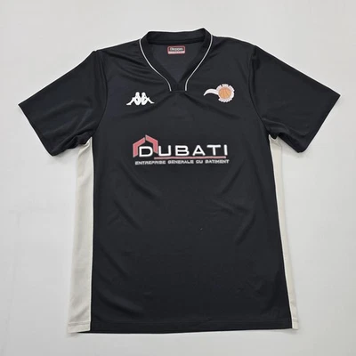 T-shirt graphique sport noir col V Kappa unisexe taille L - Photo 1/4