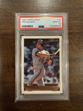 1993 Topps Gold Tim Salmon PSA 10 Rookie 1st Topps Card Angels RC. rookie card picture