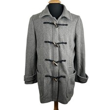 Banana Republic Men's Gray Wool Blend Toggle Buttons Winter Classic Coat Size XL