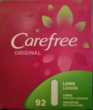 Ultra Soft Sanitary Napkins 92 Count Panty Liners Odor Control Feminine Care