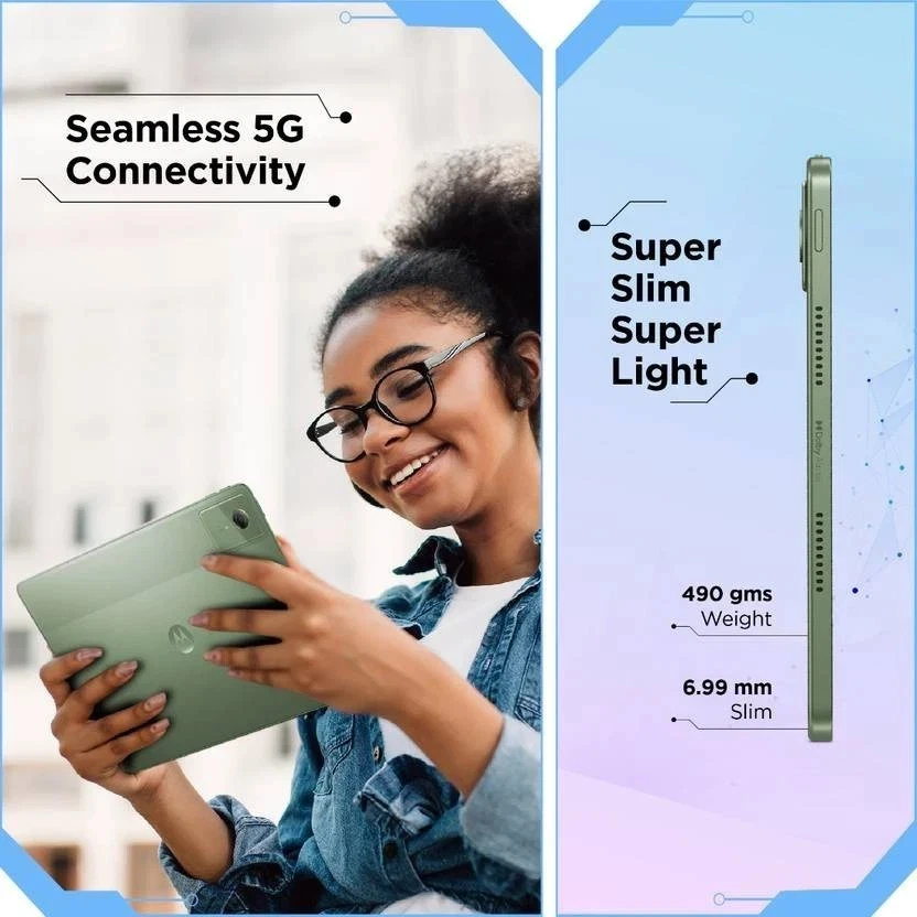 MOTOROLA Pad 60 Neo Green (8 GB RAM 128 GB ROM) 11 inch with Wi-Fi+5G Tablet - Image 4 of 4