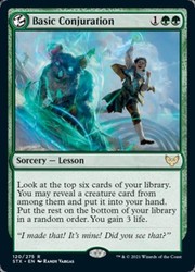 Basic Conjuration - Foil - Strixhaven: School of Mages #120