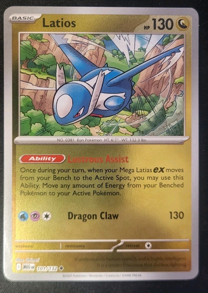 Latios 101/132 - Reverse Holo - Pokemon TCG: Mega Evolution - NM 101/132