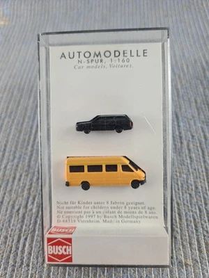 Spur N - 1:160 - VW Passat + Mercedes Sprinter Post - Busch N 8302 - Bild 1 von 2