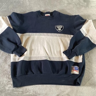 Vintage Raiders Sweatshirt Mens Medium Blue NFL Football Nutmeg 90s