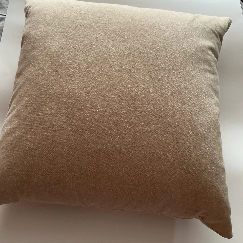 Crate and Barrel Josie pillow. 18” square. Beautiful silk embroidered flower - Image 2 of 3
