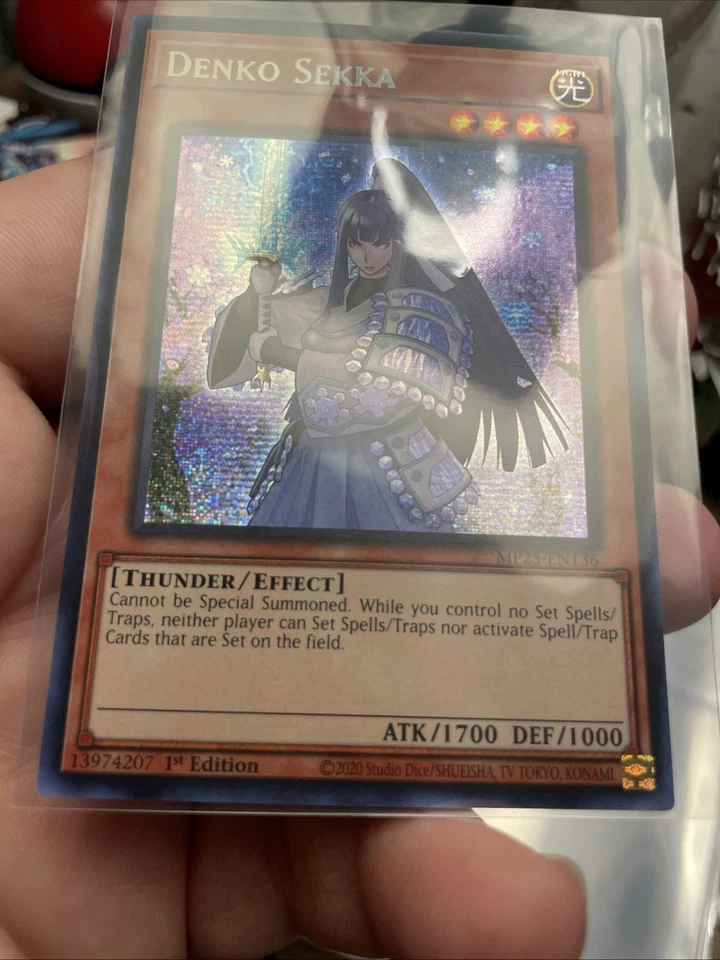 Denko Sekka MP25-EN136 Prismatic Secret Rare (LIGHT FOIL BLEED) NM +Bonus FREESH - Image 3 of 4