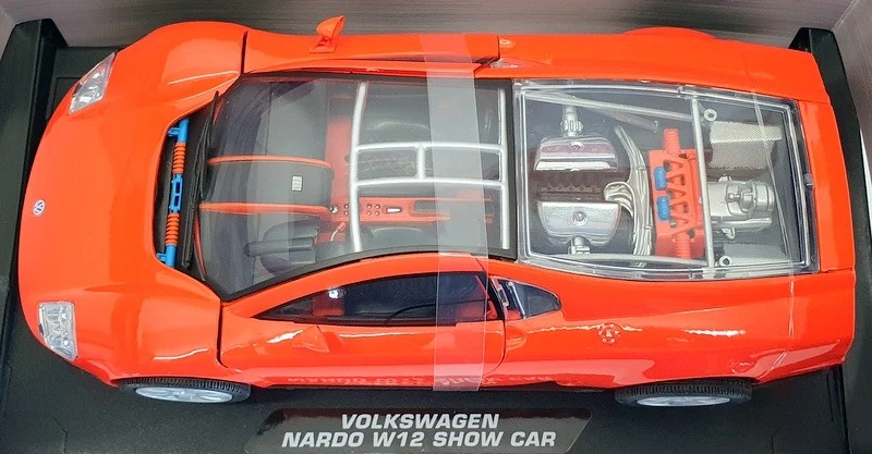 Motor Max 1/18 Scale 3141 - Volkswagen Nardo W12 Show Car - Orange - Image 4 of 4