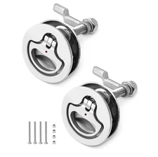 2x Stainless Steel Flush T-Handle Latch Lock For Toolbox RV Boat Trailer