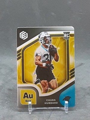 CHUBA HUBBARD 2021 ELEMENTS METAL GOLD RC #81/99 PANTHERS OKLAHOMA STATE QQ