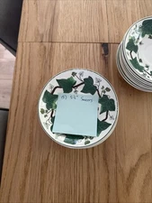 Rare Wedgwood Napoleon Ivy (15) Saucers 5.5 Made In England 4751 Vintage Crazing
