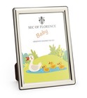 5x3,5”in Hallmarked Solid 925 Sterling Silver Baby Photo Frame 7370/9x13BA*G9*UK