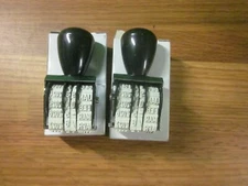 Lot Of 2 Trodat 1010 Hand Date Stamp, 5/32" Type Size, 12 YRS 2022 to 2033