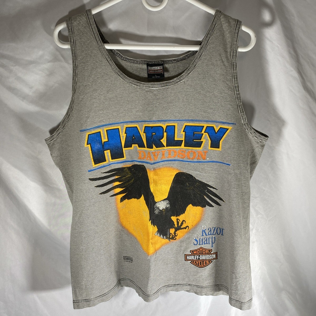 Vintage Harley Davidson Tank Top Sleeveless Shirt Fun Wear