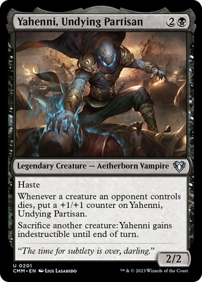 Yahenni, Undying Partisan FOIL Commander Masters NM Uncommon CARD ABUGames