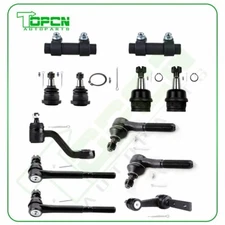 12pc Front Pitman Arm Tie Rods Ball Joints For 1994-1998 1999 Dodge Ram 1500 2WD