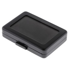 Gem Gemstone Diamond Jewelry Display Organizer Case Double Black