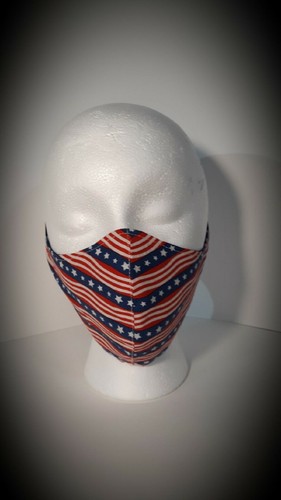 Mens Pocket Face Mask Cover made in USA, Washable Face Mask, Reusable Face Mask - Picture 2 of 16