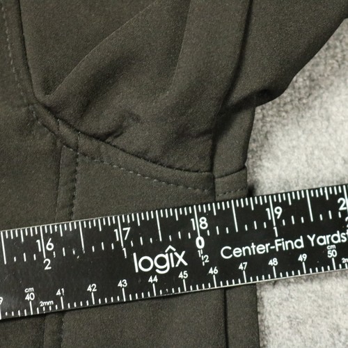 Snozu Performance Jacket Zip-Front Base Layer Cinch Cuffs Pockets Black M 10/12 - Picture 17 of 23