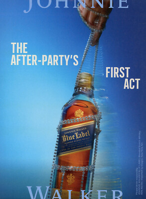 JOHNNIE WALKER WHISKY AD #70  magazine page 2024 ''THE AFTER-PARTY'S FIRST ACT''