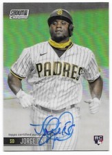 2021 Topps Stadium Club Chrome On Card Auto Jorge Ona (#SCCAV-JON) Padres RC