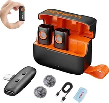 Hohem MIC-01 Wireless Lavalier Micorphone Noise Cancel for Android Type-C Phone 