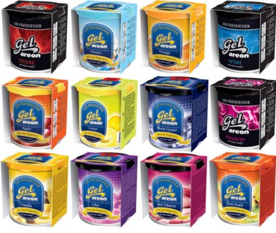 2x Original Areon Gel CAN Fragrance Box Fragrance Tree Air Freshener LID FREE CHOICE