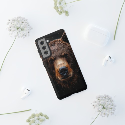 Brown Grizzly Bear Rain - Phone Ink Cover Case for iPhone, Galaxy, Pixel - 第 263/281 張圖片