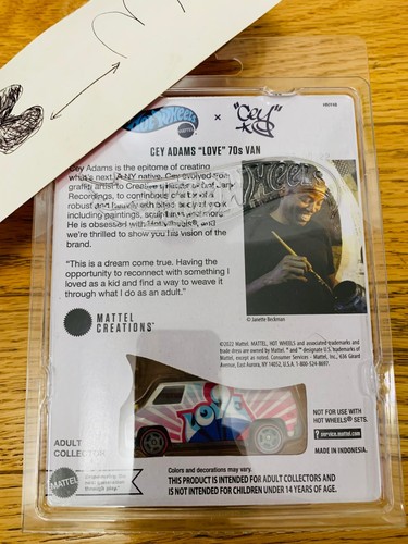 Hot Wheels Exclusive Cey Adams LOVE 70’s Van IN HAND Limited - Picture 3 of 4