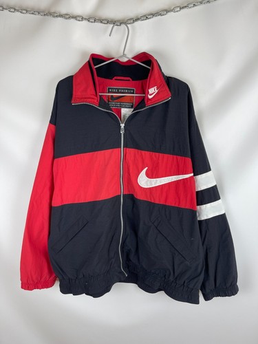 Nike Vintage 90s Double Logo Big Swoosh Track Top Jacke
