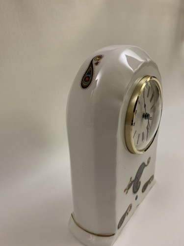 Royal Tara Fine Bone China Celtic Mantle Clock Handmade In Galway Ireland - Picture 2 of 15