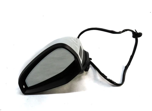 17-19 AUDI A4 ALLROAD (B9 8W) LEFT P-FOLD MEM LANE DEPARTURE DOOR MIRROR (WHITE)