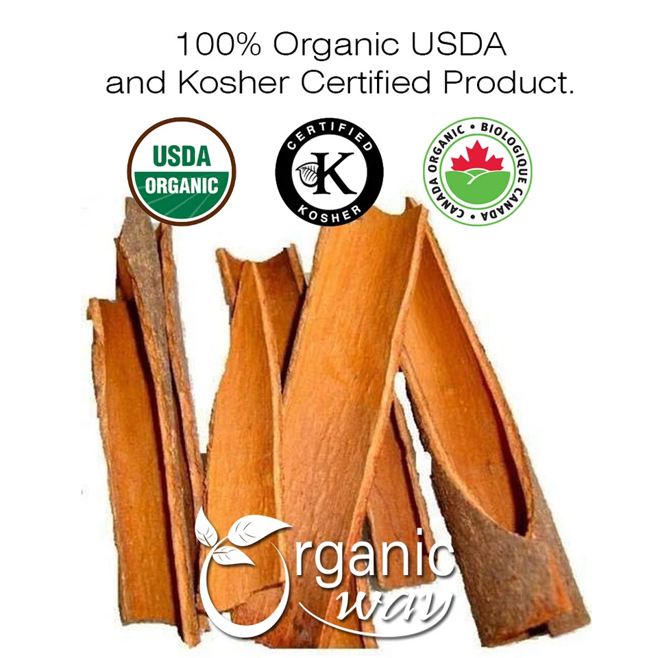 Palitos de canela Organic Way True Ceylon - orgánicos, kosher y certificados por el USDA Foto 2 de 4