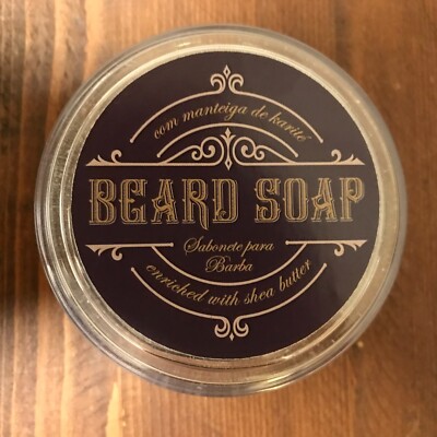 Beard Soap New by Mediterranean Blue Shea Butter Made in Portugal