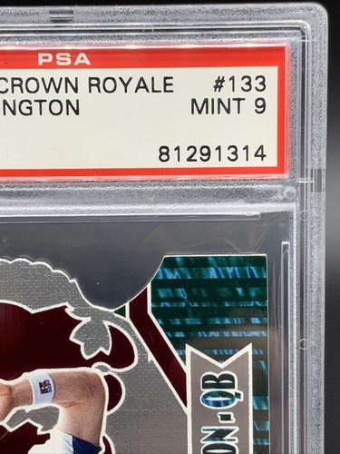 CHAD PENNINGTON RC 2000 PACIFIC CROWN ROYALE “BURGUNDY” PSA 9 MINT~MARSHALL/JETS - Picture 12 of 12