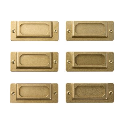 Traveler's Company MIDORI Messing matt Beschriftungsschild gold H18xB44mm 820...